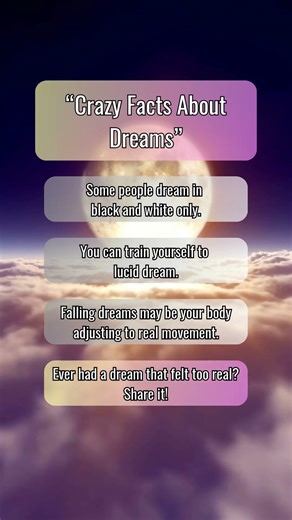 Fun Facts — 3 Crazy Dream Facts That’ll Blow Your Mind! 🌙🧠 #shorts #SleepFacts
