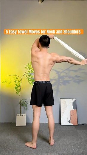 Just One Towel and 5 Moves to Tone Your Shoulders, Back, and Neck From Home