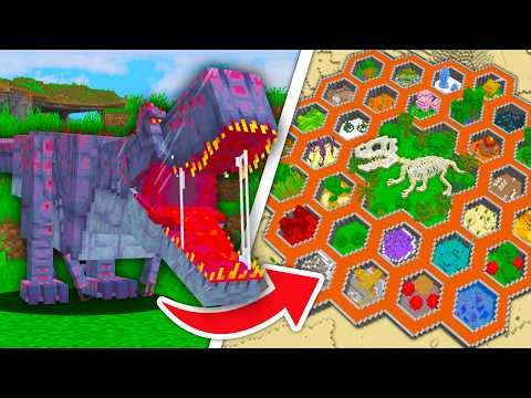 I Trapped Every JURASSIC DINOSAUR in Minecraft Hardcore!