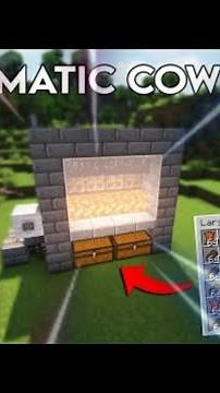 How to Build a Simple Cow Farm (Minecraft)