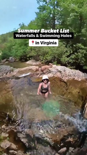 Waterfall hikes and swimming holes to check out this summer in Virginia ✨🥾 If you’re planning your summer adventures and want to explore some amazing waterfall hikes and swimming holes in Virginia, be sure to check out my blog post (link in bio - under guides, itineraries, stays) I’ve compiled all the important details you need to know about 11 different waterfall hikes! And if you want even more options for waterfalls and swimming holes, be sure to check out my map, Virginia With Sunshine Sol!