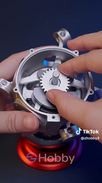 Satisfying beat building Radial Engine Model Kit #zhobby #satisfying #modelkit #fyp #foryou