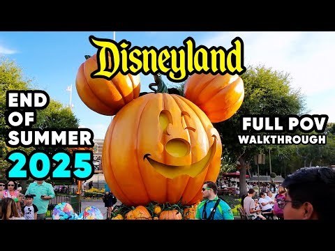 Disneyland Walkthrough | End of Summer 2025 with Halloween Decor and Haunted Mansion Holiday Prep
