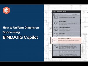 Uniform Dimension Space in Revit Using BIMLOGIQ Copilot