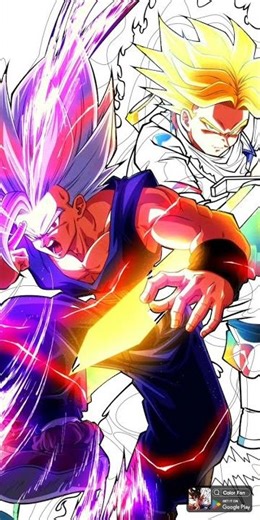Gohan beast form and Trunk super saiyan