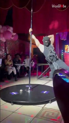 Male Pole Dancer sets alight the pole stage with his stunning moves || WooGlobe
