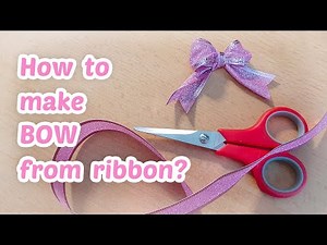 How To Make Bow From Ribbon | Make a Bow Using Your Fingers Tutorial