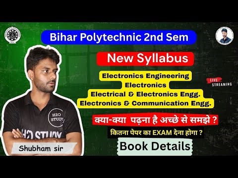 Bihar Polytechnic 2nd Semester New Syllabus(electronics engineering)|sbte bihar 2nd sem new syllabus