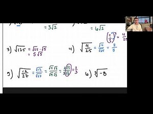 Video Lecture 21 - Simplifying Radicals