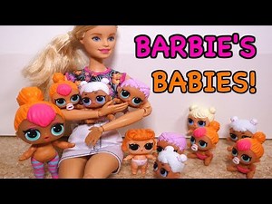 BARBIE Gets New LOL SURPRISE DOLL Sisters! Unboxing New LOL DOLLS!
