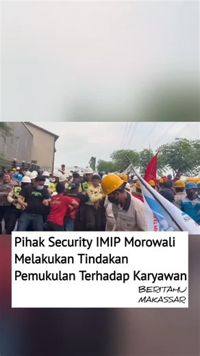 BERITAHU MAKASSAR on Instagram: "Tindakan represif kembali dialami perjuangan buruh di PT CSP di kawasan industri PT IMIP. Dalam video yang beredar luas hari ini, terlihat oknum security PT IMIP secara terang-terangan melakukan pemukulan terhadap buruh yang tergabung dalam Federasi Serikat Pekerja Industri Merdeka (FSPIM) dan Serikat pekerja Nasional. (SPN) Morowali saat mereka tengah menuntut hak-hak normatifnya. Kejadian ini menambah catatan hitam perlakuan terhadap pekerja; pasalnya, tindakan