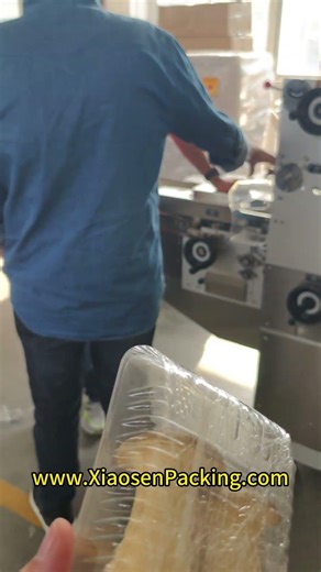 Mushroom wrapping machine - Client visit factory #packingmachine #mushroom