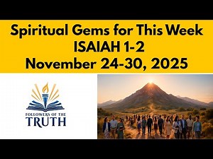 Spiritual Gems For This Week JW | November 24-30, 2025 | Midweek Meeting Comment