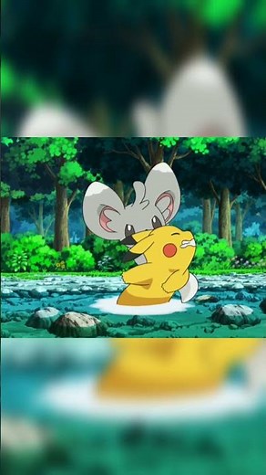 Pikachu endures tickling