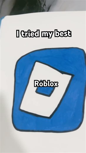 I tried my best drawing the Roblox app ￼