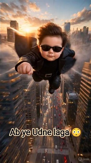 Baby Neo Started Flying 😳🔥 (Matrix Powers Unlocked) | #babyneo #viral #trending #funnyshorts #shorts