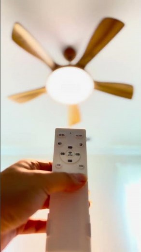 Smart App & Remote Control Reversible Wood Ceiling Fan with Light #womolighting #interiordesign
