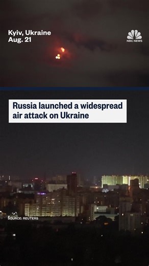 Russia launched a massive aerial bombardment overnight that included nearly 600 drones and 40 missiles, Ukraine's air force said. | NBC News