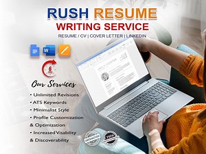 Resume Writer, Rush Resume Writing Service (24h), CV Writer, Resume Writing, ATS Friendly, Photo Resume, Professional Resume, Minimal Resume - Etsy