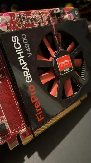 Old and very rare AMD FirePro V4900 graphics card #gpu