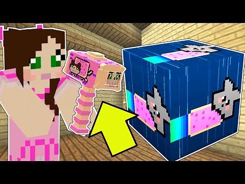 Minecraft: NYAN CAT LUCKY BLOCK!!! (NYAN JEN HAMMER, RAINBOW GAUNTLET, & MORE!) Mod Showcase