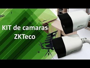 Sistema kit de 4 cámaras de seguridad y vigilancia ZKTeco - México