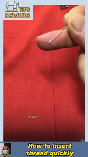How to insert thread quickly #sewing #tailor #reels | Sewing Tips