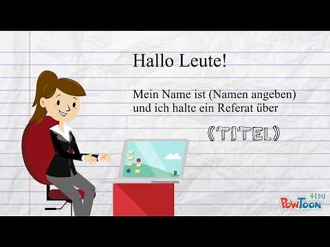 ALLEMAND PREPARER UN EXPOSE