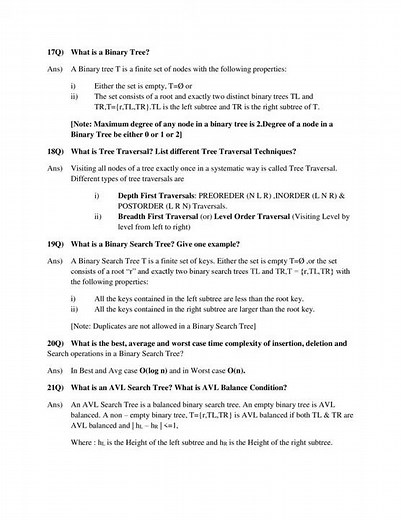 DATA STRUCTURES LAB VIVA QUESTIONS | DATA STRUCTURES VIVA QUESTIONS | DATA STRUCTURES |