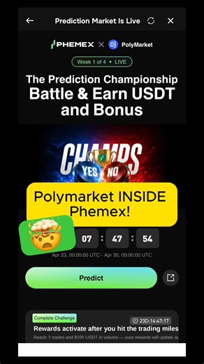 Polymarket on Phemex?! 🤯 Nobody Is Talking About It 👀