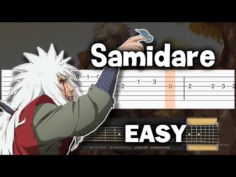 Naruto Shipudden - Samidare - Guitar tutorial (TAB)