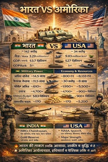 India vs USA | Military Power, Economy & Strength Comparison 2025
