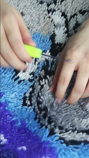 Discover the Joy of Handcrafting with Latch Hook Kits, Make a Beautiful carpet #shorts
