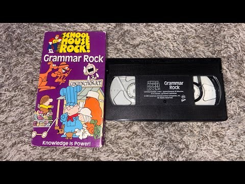 Schoolhouse Rock: Grammar Rock 1995 VHS (Version #1) (EP Mode Copy) Full Video