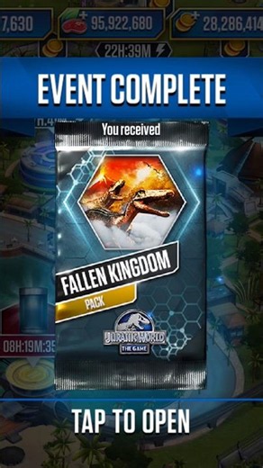 FALLEN KINGDOM AND PACK - JURASSIC WORLD THE GAME