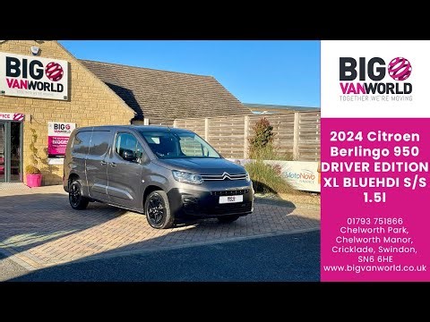 2024 Citroen Berlingo 950 DRIVER EDITION XL BLUEHDI S/S 1.5l VIDEO TOUR | BigVanWorld