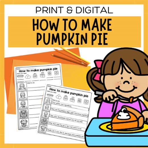 How to Make Pumpkin Pie for Thanksgiving | Procedural Writing & PowerPoint