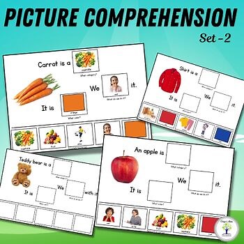 Reading Comprehension with Picture Choices WH Question | Autism Visual Questions