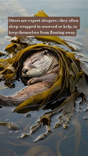 #Otters are sleep experts