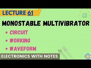 monostable multivibrator | monostable multivibrator working | monostable multivibrator waveform