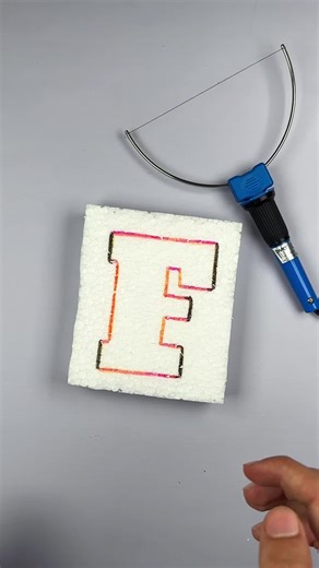 Foam Cutting Letter F _ Clean_ Sharp _ Satisfying ✨✂️ _foamcutting _satisfying _foamart _asmr #foamcutting #asmrsounds #satisfyingvideos #foryoupage #USA