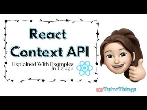 React Context API Explained in Telugu | Global State Management | React JS Tutorial