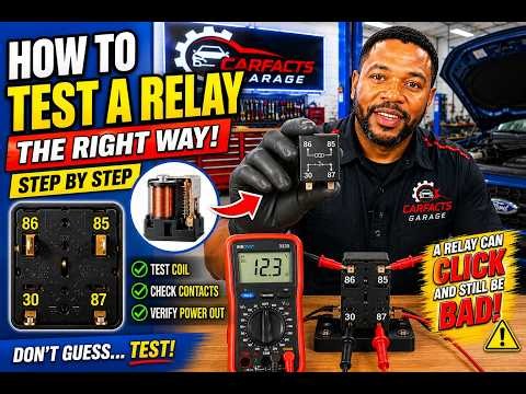 How to Test an Automotive Relay the RIGHT Way! (4-Pin Relay)