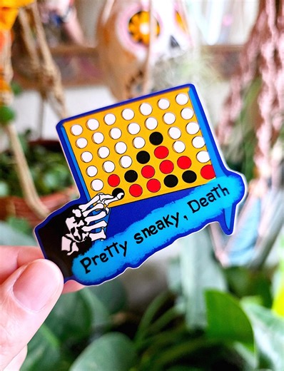 Pretty Sneaky Death Scrubs Sticker - Etsy