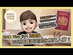 【長氣講 BNO Visa 5+1時間線：最快幾時可以由簽證走到永居與入藉？】邊日開始計5+1？可唔可以係 6+2？得到永居身份之後可離英2年？｜90日？180日？450日？｜BNO Visa移民英國