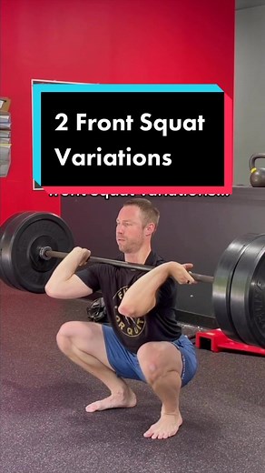 2 #frontsquat variations & why! #squat #lifting #gym #workout #workoutroutine #WorkoutPlan #fit #fitness #weightlifting #crossfit #exercise #gymtok