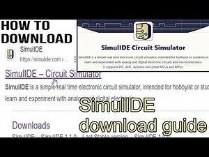 How to download SimulIDE, How to download Simul IDE, Arduino Simulator, Circuit Simulator 100 FREE%