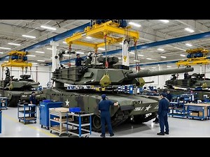 Inside the US M1 Abrams Tank Factory: Building the World's Most Advance Battle Tank (Full Process)
