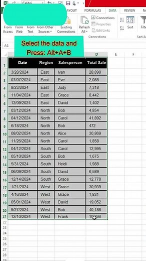 Alt + A + B # google sheet Pro # tutorial