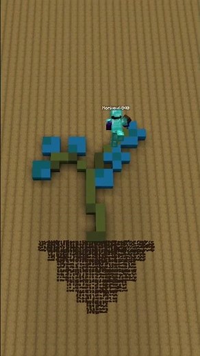 Minecraft Blue Orchid #minecraft #tutorial #pixel #guide #blue orchid #fypシ #art #build #simple